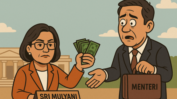 SRI MULYANI ATUR ULANG JATAH UANG PERJALANAN MENTERI
