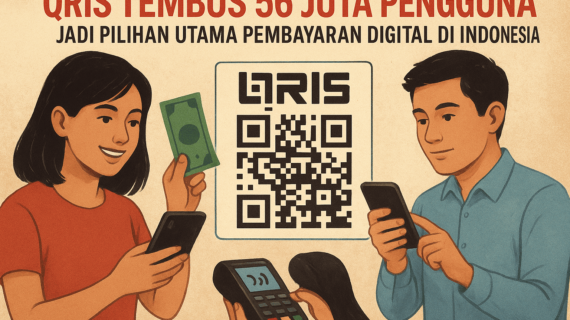 QRIS TEMBUS 56 JUTA PENGGUNA, JADI PILIHAN UTAMA PEMBAYARAN DIGITAL DI INDONESIA
